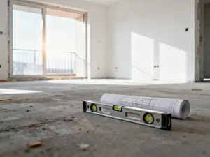 Bujna trawa pampasowa z kremowymi pióropuszami w terakotowej donicy na słonecznym tarasie.
