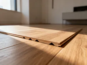 Próbki tkanin i farb w odcieniach szałwii, pudrowego różu i beżu, prezentujące harmonijną paletę barw do aranżacji wnętrz.